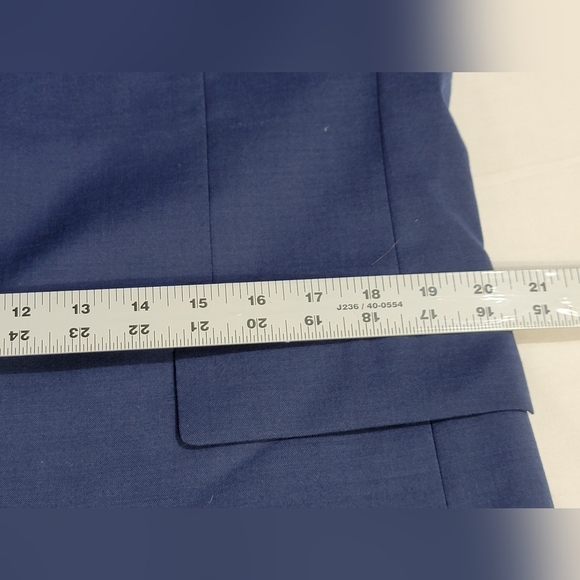 Original Penguin By Munsingwear Navy Birdseye Stretch Suit Jacket Mens 42L - Picture 7 of 16